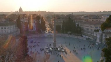 Piazza del Popolo adlı günbatımı