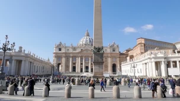 圣彼得大教堂。.梵蒂冈罗马 — 图库视频影像