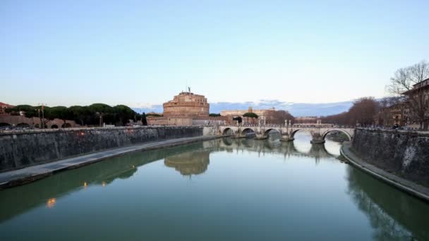 San Angelo Kalesi, Roma — Stok video