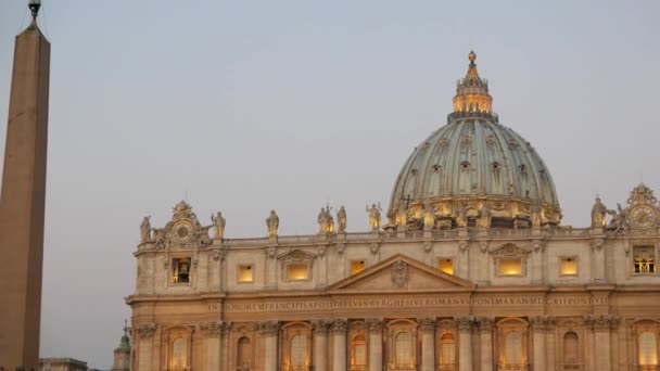 Basílica de São Pedro, Roma, Itália — Vídeo de Stock