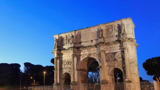 Arco de Constantino. Roma — Vídeo de Stock