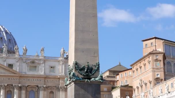 Obelisco egipcio de Calígula. Roma — Vídeo de stock