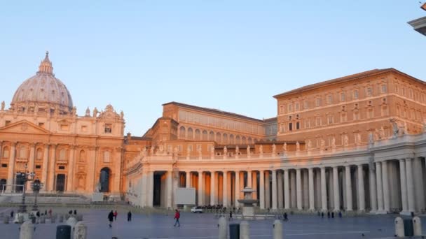 Peterskyrkan i Rom — Stockvideo