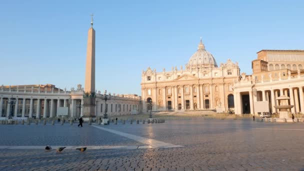 Η πλατεία του Αγίου Πέτρου της Ρώμης — Αρχείο Βίντεο