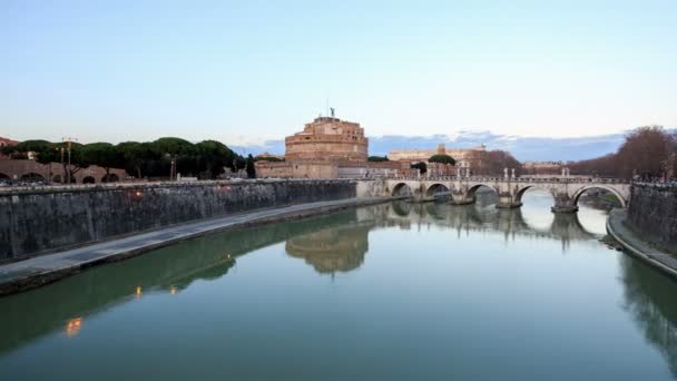 Zamek San Angelo, Rome — Wideo stockowe