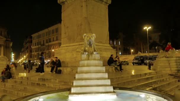 Piazza del Popolo, Rome — Stock Video