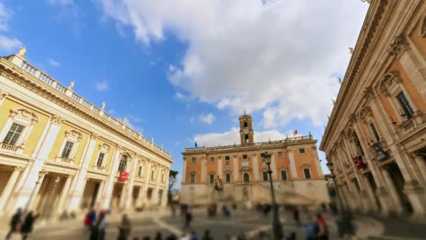 Piazza del campidoglio, Rzym — Wideo stockowe