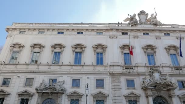 Consultar Palacio. Roma, Italia — Vídeo de stock