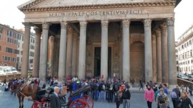 Colonnade Pantheon, Rome, İtalya