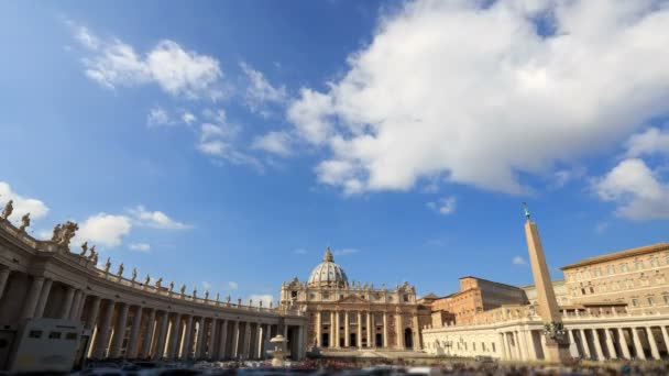 Basilica di San Pietro. Vatican, Italy. — Stock Video
