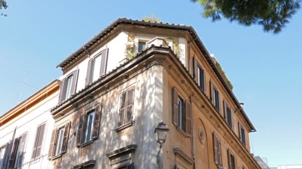 Будинок на Via Di Ponte Sisto. — стокове відео