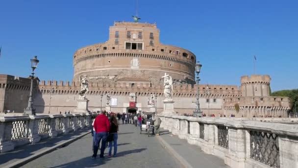 Castello di San Angelo. Roma, Italia — Video Stock