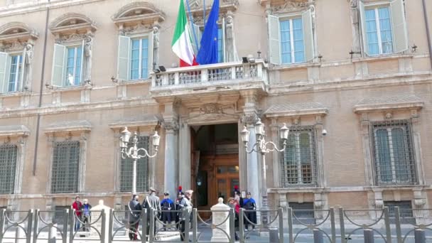 Palazzo Madama. Rom, Italien — Stockvideo