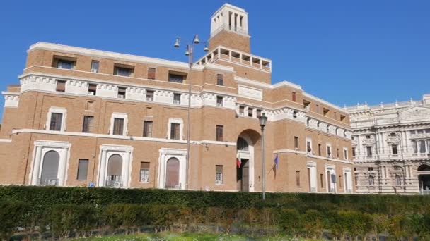 Tribunale di Sorveglifa. Рим, Италия — стоковое видео