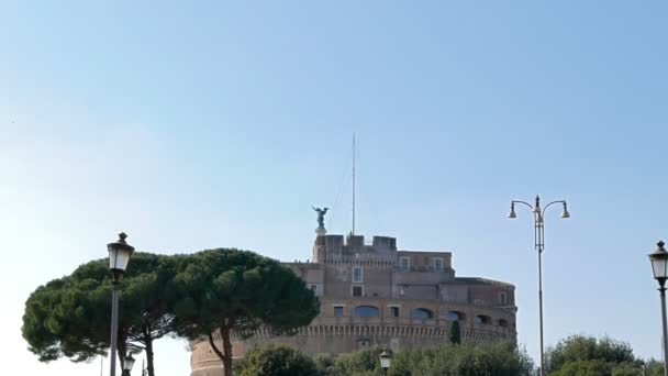 Burg von san angelo. rom, italien — Stockvideo