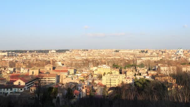 Roma al atardecer. Italia — Vídeos de Stock