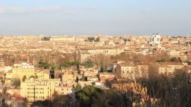 Roma gün batımında. İtalya