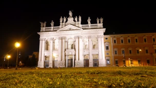 Βασιλική San Giovanni στο Laterano. Ρώμη — Αρχείο Βίντεο