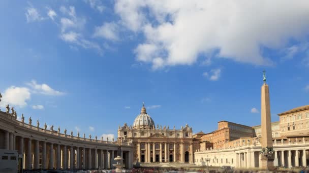 Basilica di San Pietro. Vatican, Italy. — Stock Video