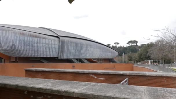 Auditorium parco della musica rom, italien — Stockvideo