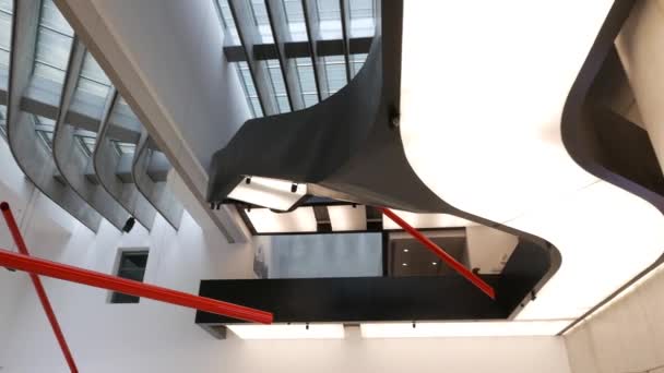 Entrance Hall MAXXI. Rome. Italy — Stock Video