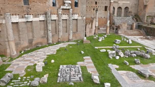 Foro di Augusto, Roma, Italia — Vídeo de stock