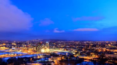 Oslo, Norveç üzerinden şafak