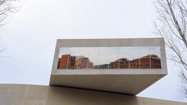 Windows of MAXXI, Rome, Italy — Stock Video