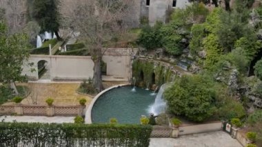 Sokak. Villa d'Este. Tivoli, İtalya