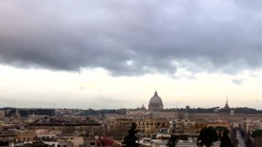 Şafak Roma üzerinden. Piazza del Popolo