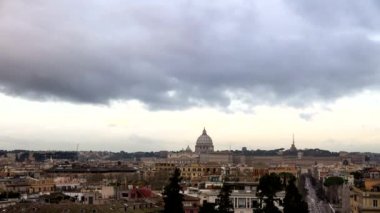 Şafak Roma üzerinden. Piazza del Popolo