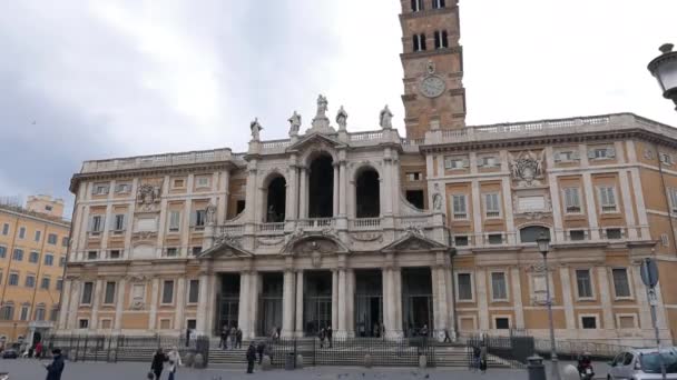 Basilica of St Mary Major. Rom — Stockvideo