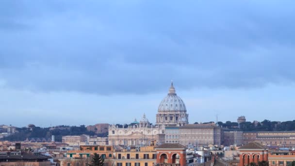 サンピエトロ大聖堂の大聖堂、ローマ、イタリア — ストック動画