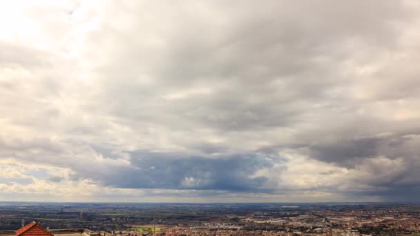 Uitzicht vanaf de stad Tivoli, Italië — Stockvideo
