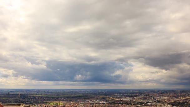 Uitzicht vanaf de stad Tivoli, Italië — Stockvideo