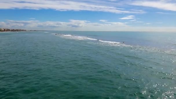 Panorama della costa. Ostia, Roma — Video Stock