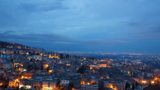 Tivoli at dawn. Italy — Stockvideo