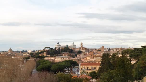 Day to night, Vittorio Emanuele II — Stock Video