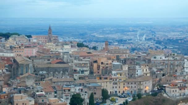 Panorama matutino de Tivoli. Italia — Vídeo de stock