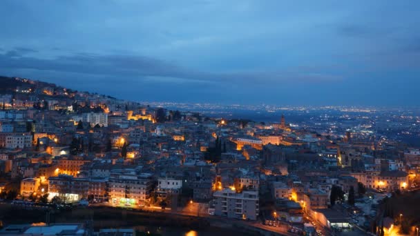 Rückblick-Panorama. tivoli, italien — Stockvideo