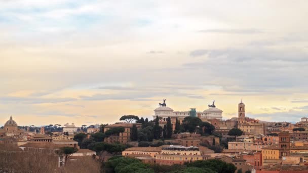 Vittorio Emanuele Ii. Rome, Italië — Stockvideo