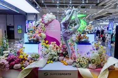 Central Chidlom 78. yıldönümünde 24-28 Ekim tarihlerinde gerçekleşen çiçek fuarı. Bangkok, Tayland. - 24 Ekim 2025.