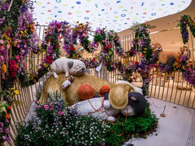 Central Chidlom 78. yıldönümünde 24-28 Ekim tarihlerinde gerçekleşen çiçek fuarı. Bangkok, Tayland. - 24 Ekim 2025.