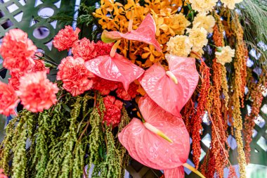 Bangkok, Tayland. - 10 Aralık 2025 'te Nai Lert Çiçeği ve Bahçe Sanat Fuarı' nın sergi sergisi. Buraya her yıl bir sürü ziyaretçi ve turist gelir..