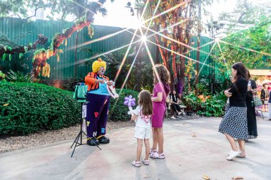 Nai Lert Çiçeği ve Bahçe Sanat Fuarı 'nın sergisi. Her yıl bir sürü yerli ziyaretçi ve turist buraya gelir. Bangkok, Tayland. - 10 Aralık 2025.