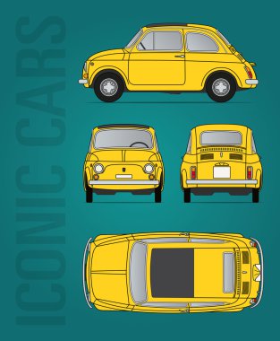 Fiat 500 vektör dosyası