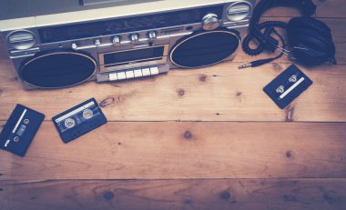 Retro müzik başlık görüntü