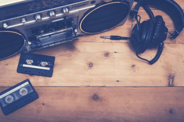 Retro müzik başlık görüntü