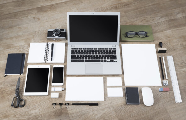 Letterhead, logo and webdesign mockup