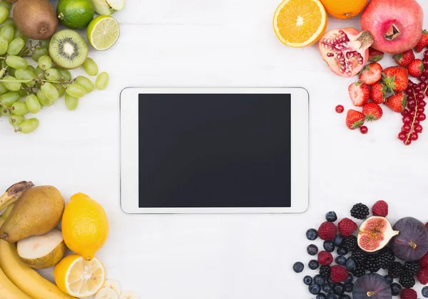 Cabeçalho herói frutos saudáveis — Fotografia de Stock